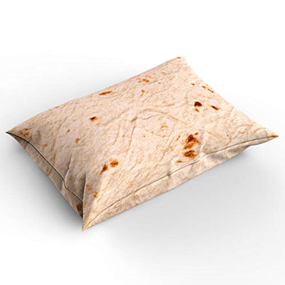 4 Piece Duvet Cover Sets Burritos Tortilla Luxury Microfiber Non Fade Bedding Collection with Zipper for Men, Women, Full - Novelty Food Burrito