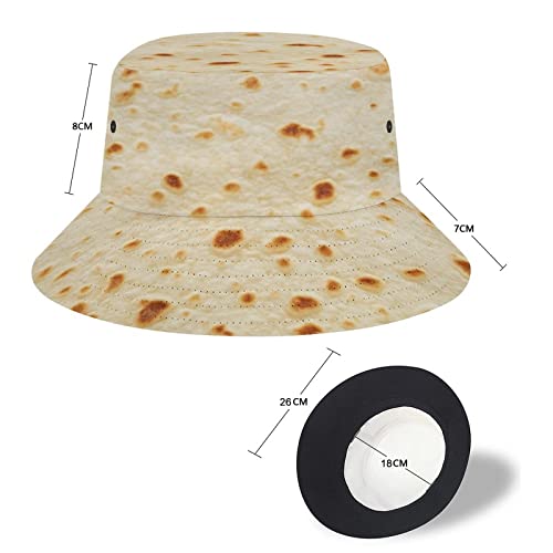 Burrito Tortilla Taco Bucket Hat for Women Food Novelty Fisherman Cap –  Tech Tortillas